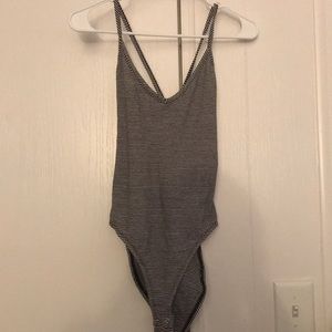 Striped bodysuit